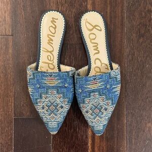 Sam Edelman Multicolor Patterned Women's Mules